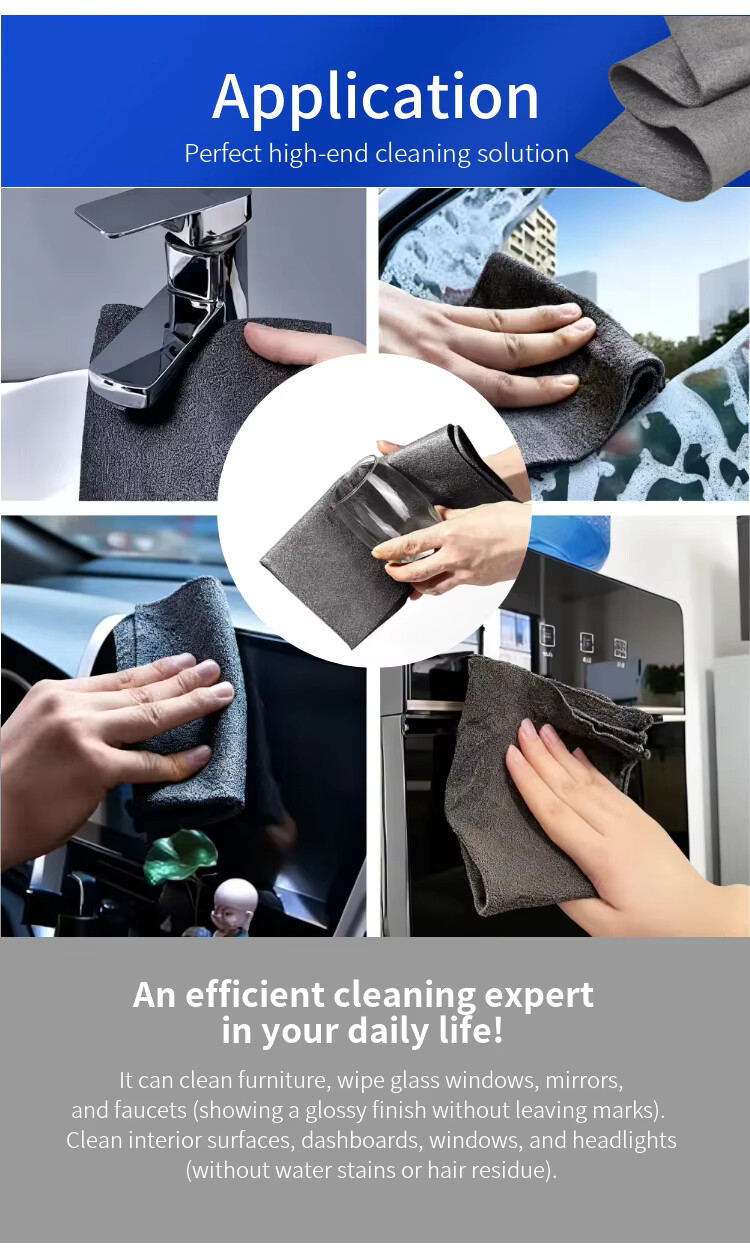 Commercial Microfiber Bulk-Packaged Lint-Free Stain-Repellent System Hospitality