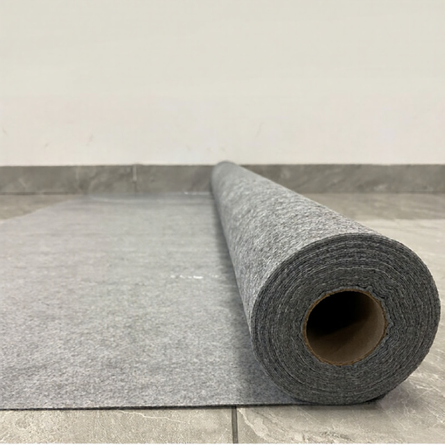 Gray Self-Adhesive Floor Protector Tape Roll, Heavy-Duty Waterproof Tear-Proof for Construction Moving Painting Surface Shield