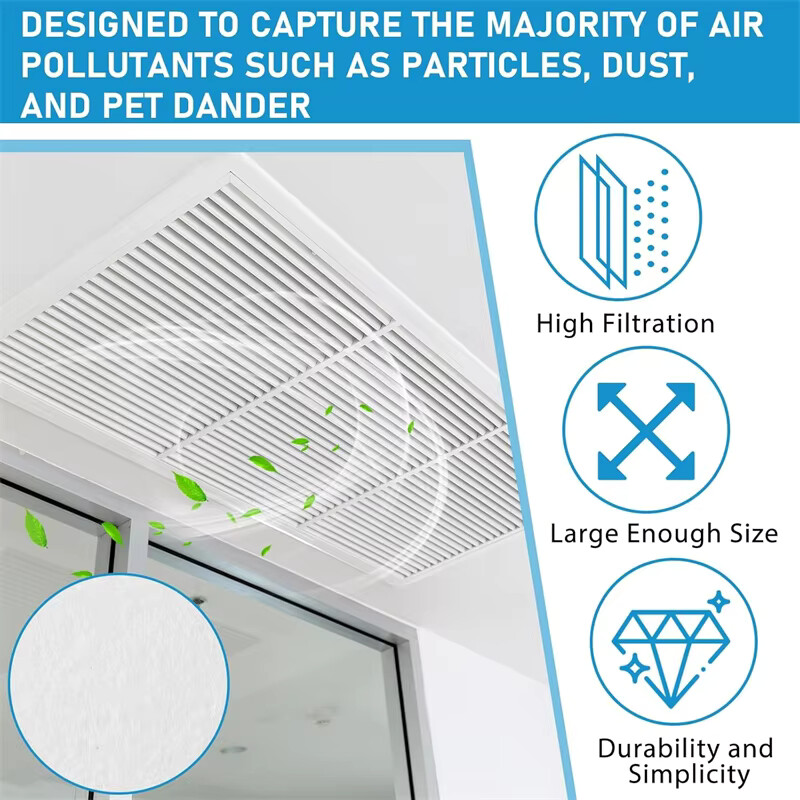 Needle-Punched Fireproof Low-Pressure-Drop HVAC Filter Felt Exhaust