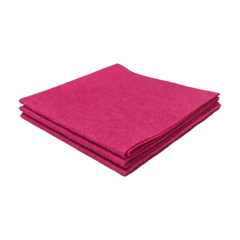 Reusable Floor Screen Cleaning Cloth Needle-Punched Nonwoven Fleece Fabric Anti-Static Anti-Bacteria 100% Polyester Ultra-Fine
