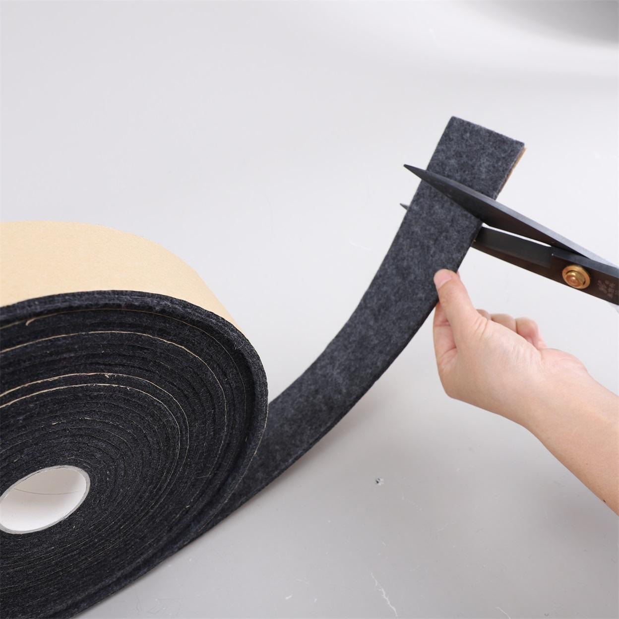 Winter Self-Adhesive Polyester Nonwoven Felt Insulation Wrap Needle Punched Sticky Pipe Cover Lining Mattress Craft Applications