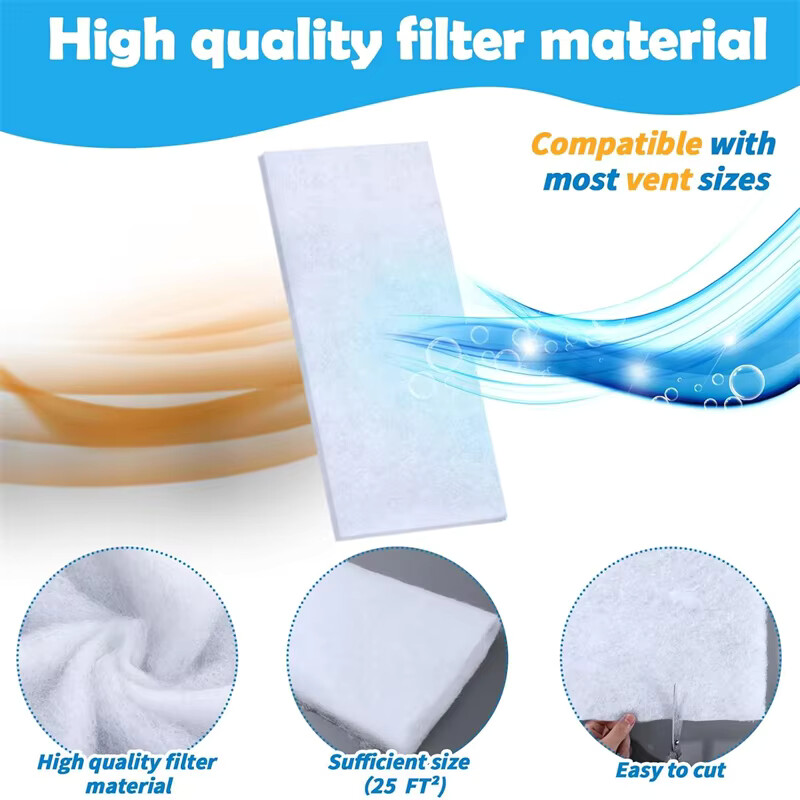 Needle-Punched Fireproof Low-Pressure-Drop HVAC Filter Felt Exhaust