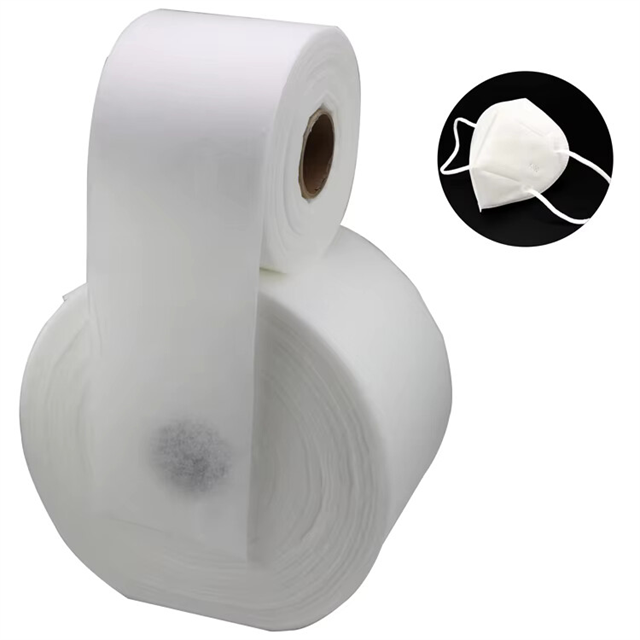 Custom 50g 80gsm Soft Through Hydrophilic Wadding Antibacterial PP Es Hot Air Cotton Fabric Non Woven for Kn95 Mask Inner Layer