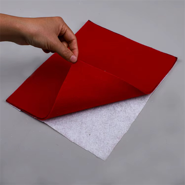 Custom Sticky Backing Non Woven Anti Slip Non Woven Backing Fabric Secondary Carpet Backing Cloth