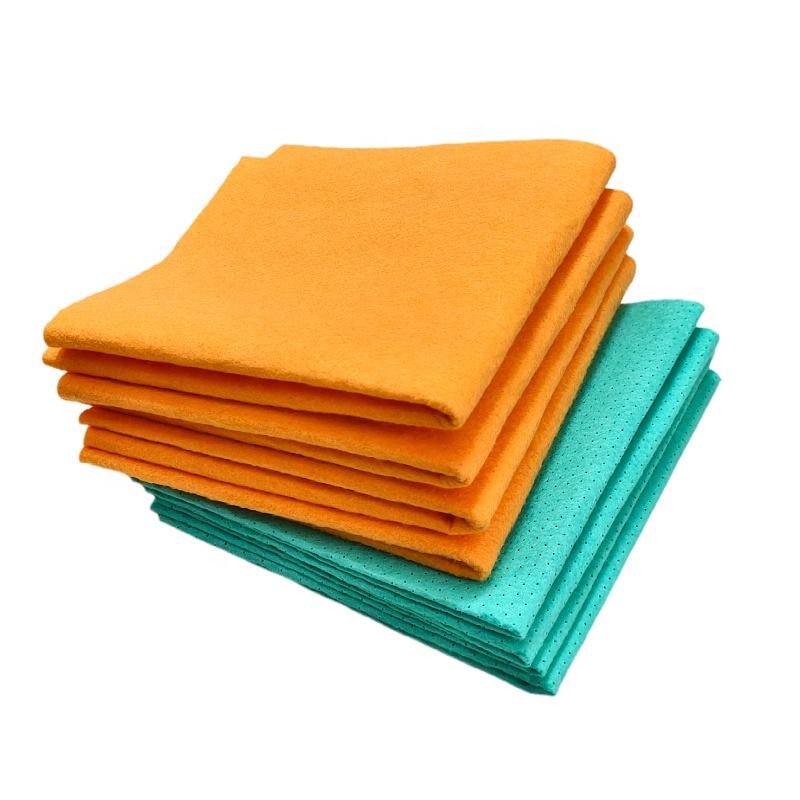 Needle-Punched Polyester Challie Fabric Roll-Eco-Friendly Oven-Safe Kitchen Appliance Cleaning Cloth Waterless Wash Paint-Safe