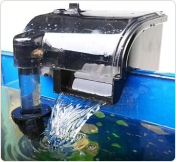 Waterfall flow filtration