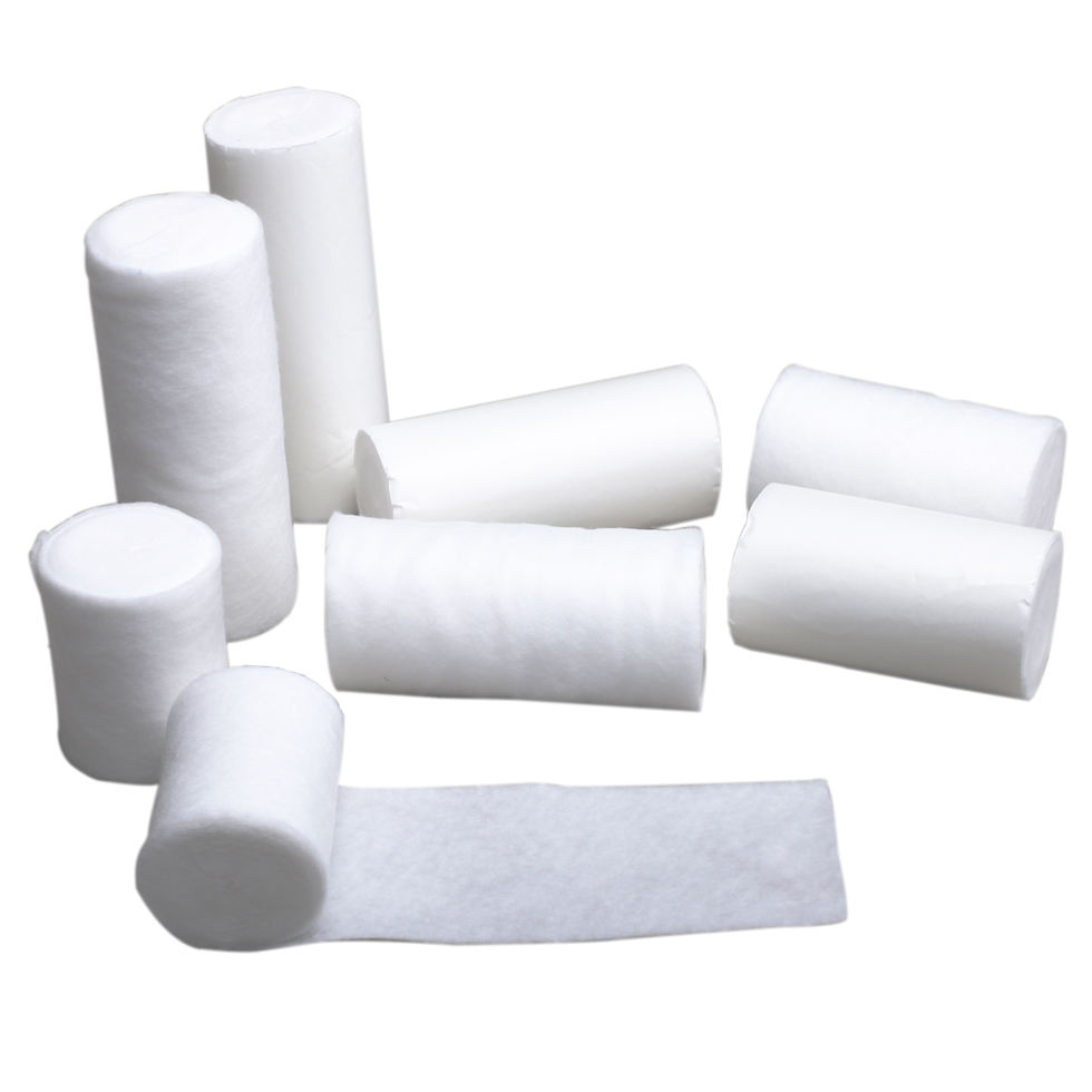 Wholesale Organic Cotton Material Roll Waterproof Raw Material Carded Polyester Cotton Wadding Roll Medical Cotton Pads Roll