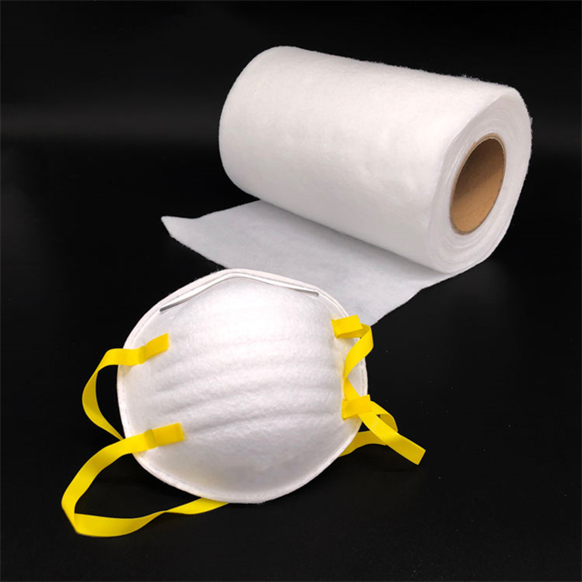 Breathable Medical Grade Antibacterial Needle Punched Nonwoven Fabric for Non Woven Disposable Face Mask