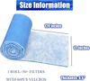 Blue and White G3 G4 Polyester Pre Filter Media Roll for Industrial Ventilation and HVAC Systems