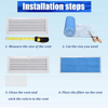 Blue and White G3 G4 Polyester Pre Filter Media Roll for Industrial Ventilation and HVAC Systems