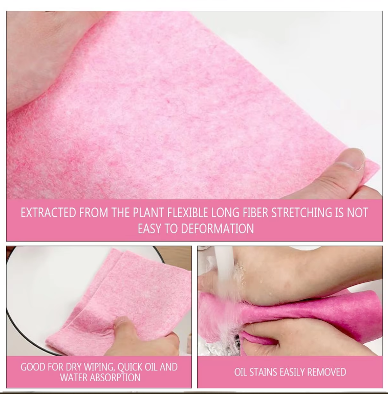 Coconut-Shell Degreasing Absorbent Cleaning Rags Cuttable Dishwashing