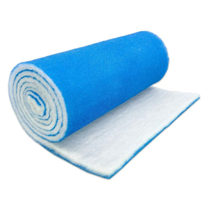 Blue and White G3 G4 Polyester Pre Filter Media Roll for Industrial Ventilation and HVAC Systems