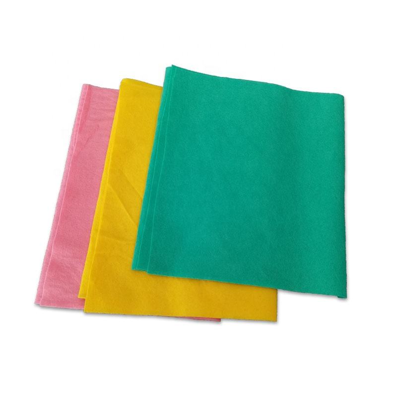 Needle-Punched Polyester Felt Nonwoven Fabric Eco-Friendly Challie Kitchen Cleaning Cloth Oil Absorption Non-Stick