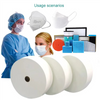 Custom 50g 80gsm Soft Through Hydrophilic Wadding Antibacterial PP Es Hot Air Cotton Fabric Non Woven for Kn95 Mask Inner Layer